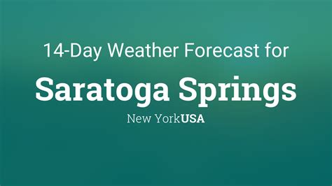 saratoga springs 10 day forecast.